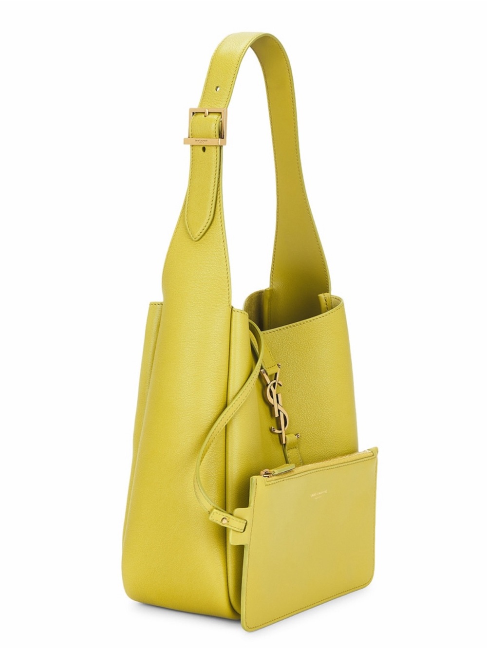 SAINT LAURENT Le 5 A 7 Supple small leather hobo shoulder bag - Picture 3 of 7